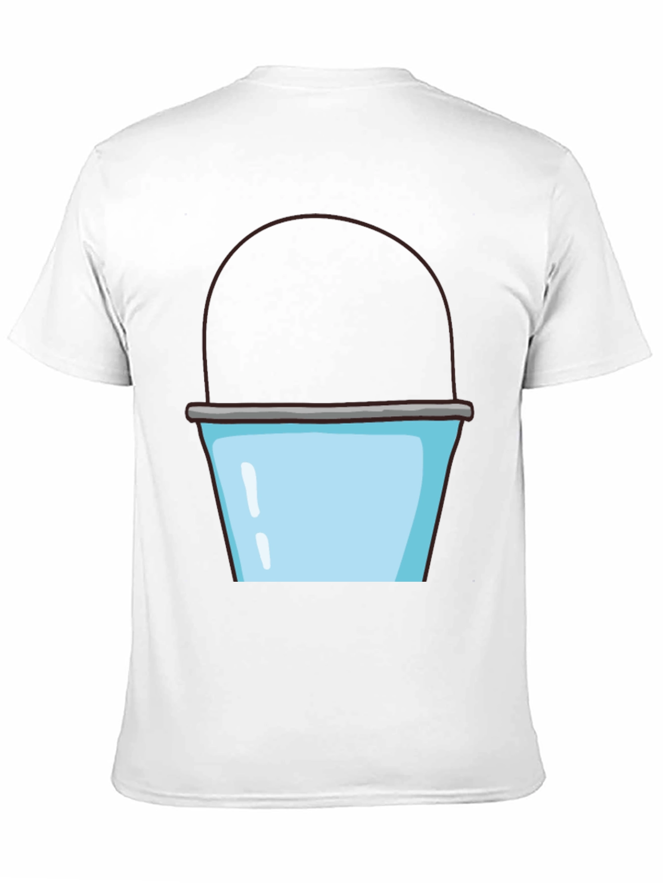 Black Bucket Graphic T-Shirt - Fun Novelty Tee view 11