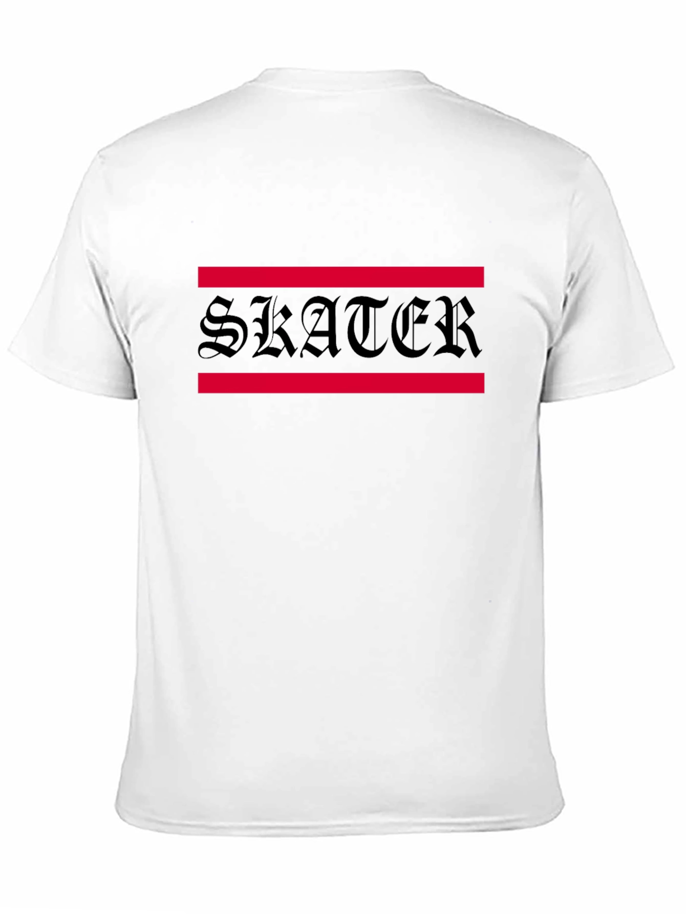 Black Skater Graphic Tee - Black Cotton Blend view 11