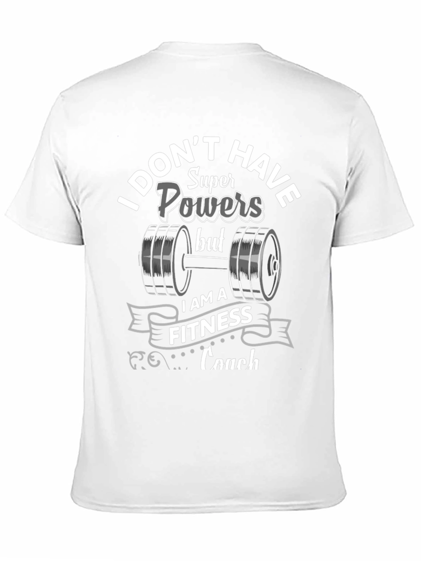 Black Fitness Coach T-Shirt - Super Powers Alternative view 11