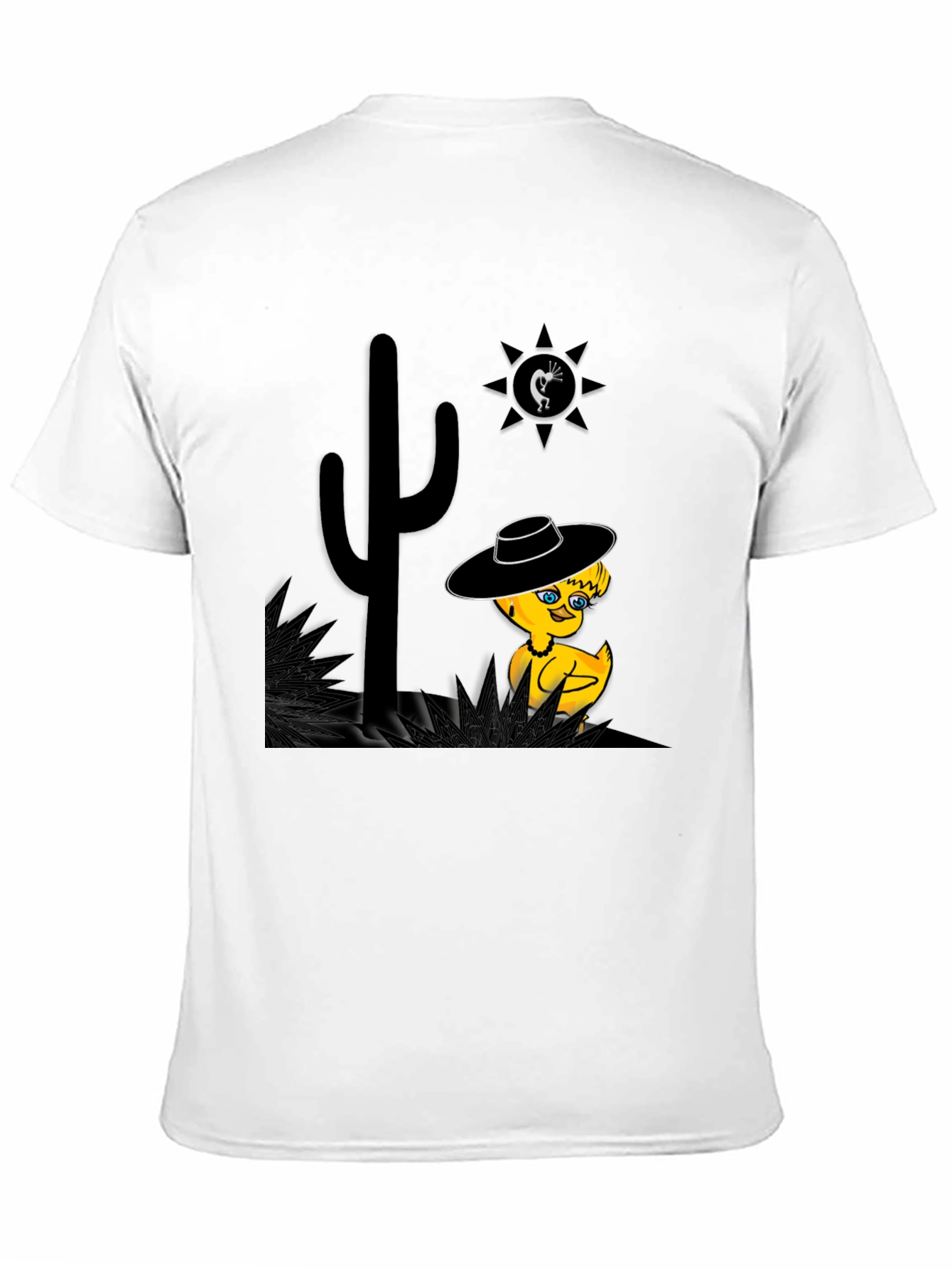 Black Desert Duck T-Shirt - Whimsical Western Tee view 11