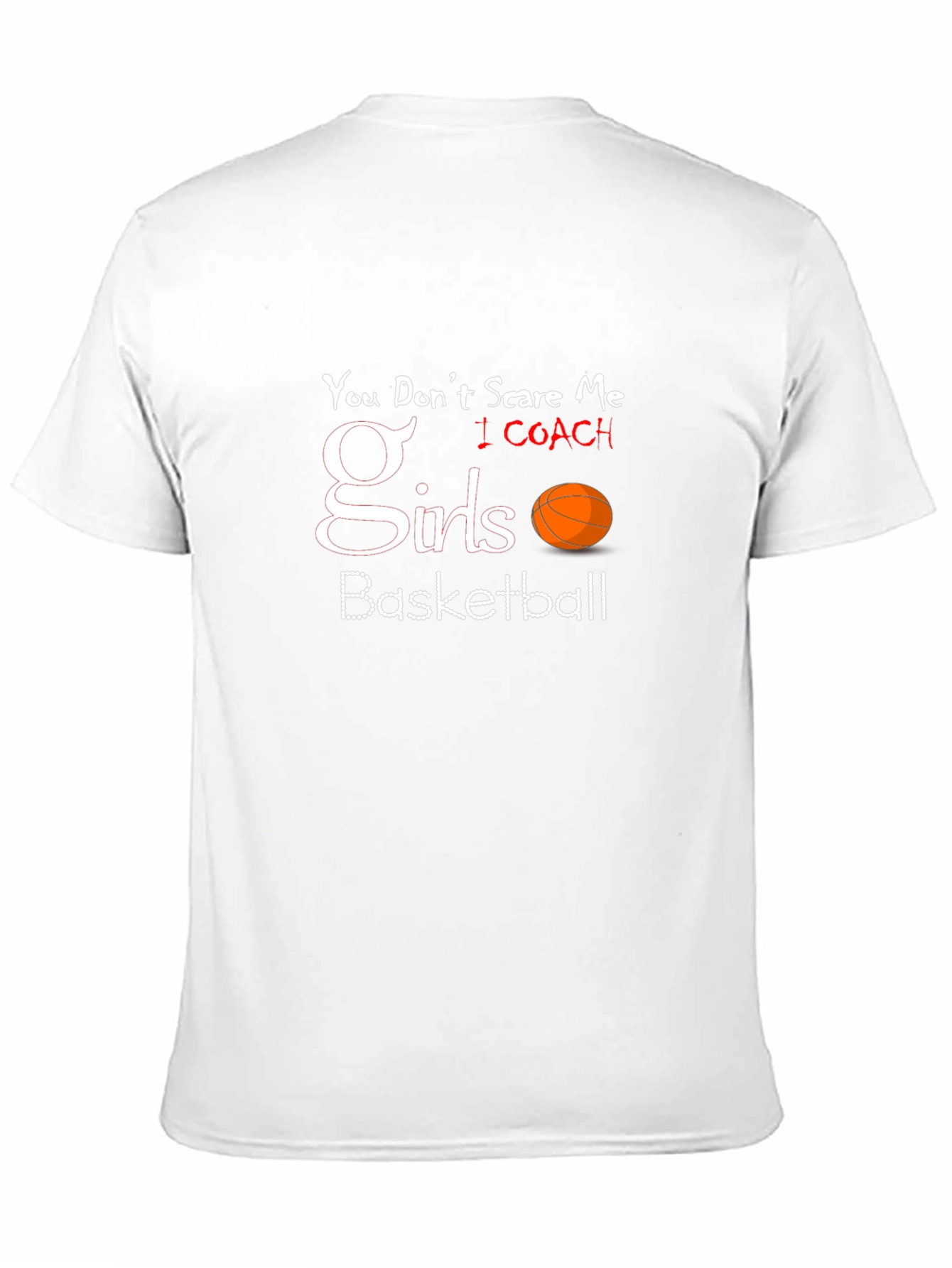 Black Girls Basketball Coach T-Shirt view 11