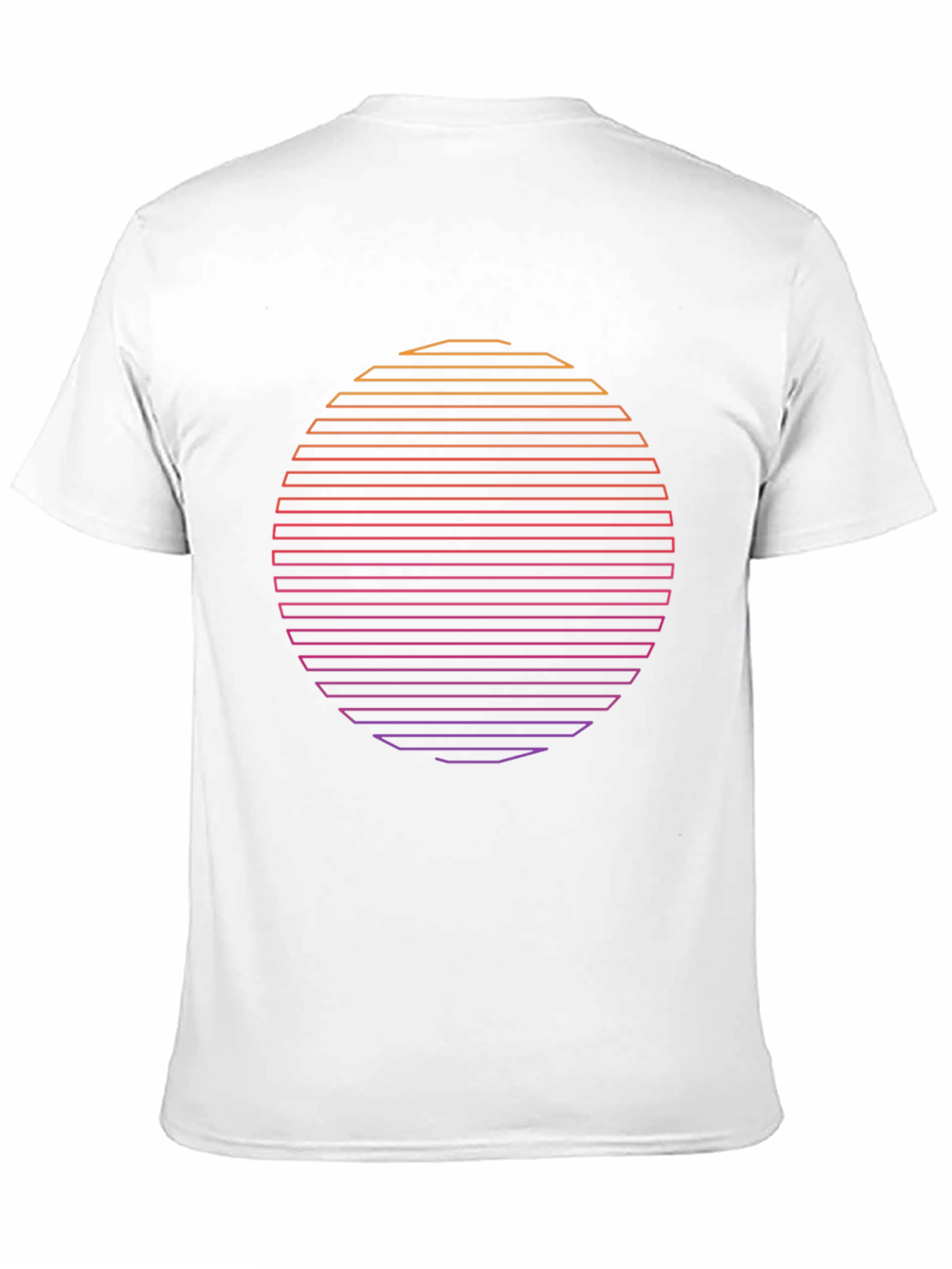 Black Retro Sunset Graphic Tee - Black Cotton Blend view 11