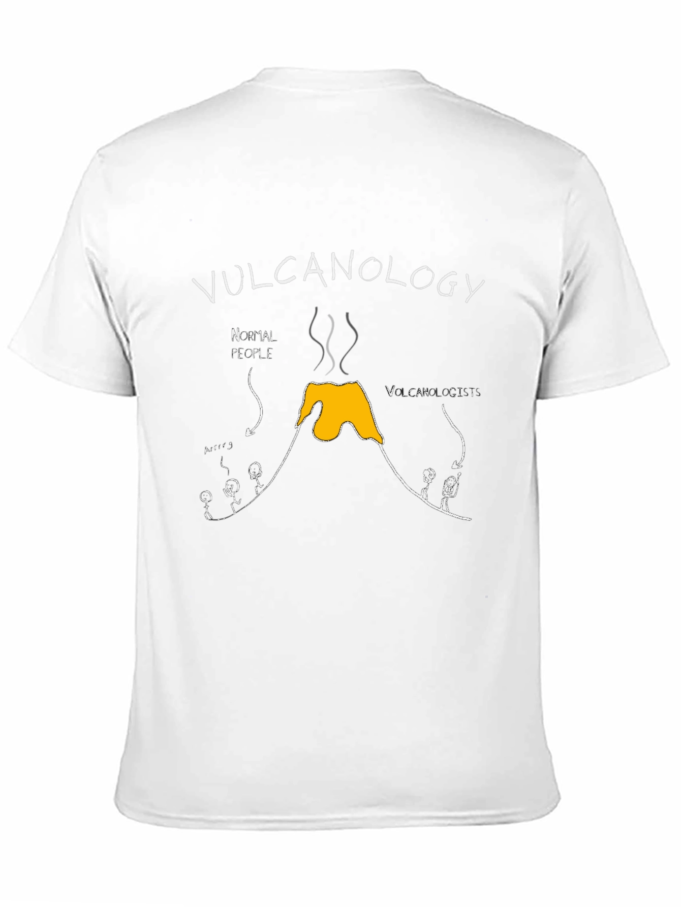 Black Vulcanology T-Shirt - Funny Science Tee view 11