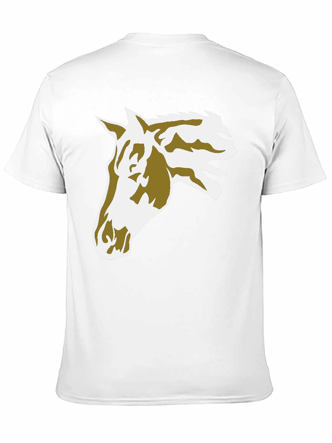 Black Horse Graphic Tee - Black Cotton Blend view 11