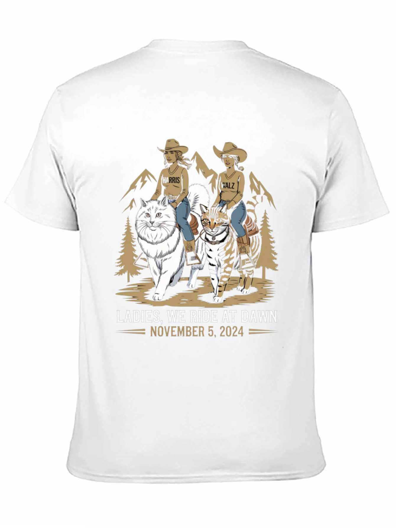 Black Ladies We Ride At Dawn T-Shirt view 11