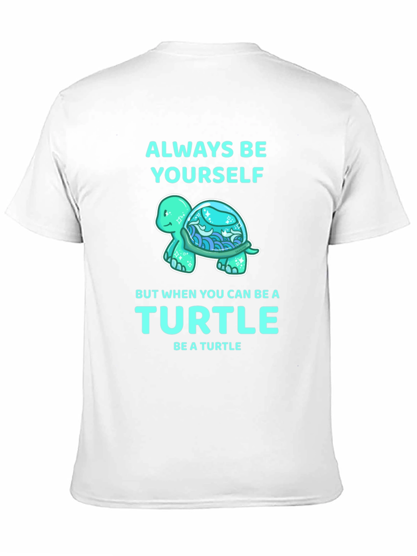 Black Always Be Yourself Turtle Graphic Tee view 11