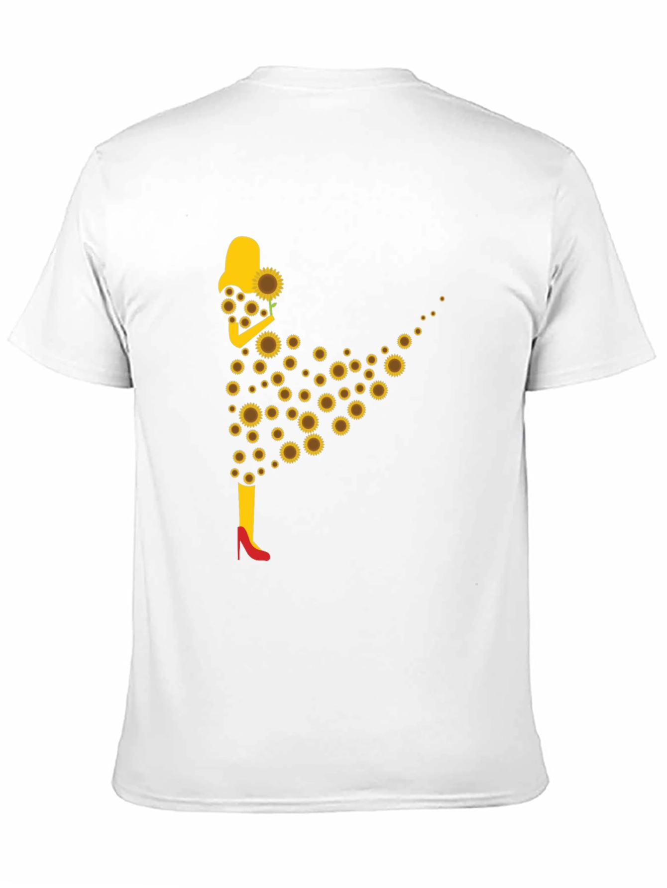 Black Sunflower Girl Graphic Tee - Stylish & Unique Design view 11