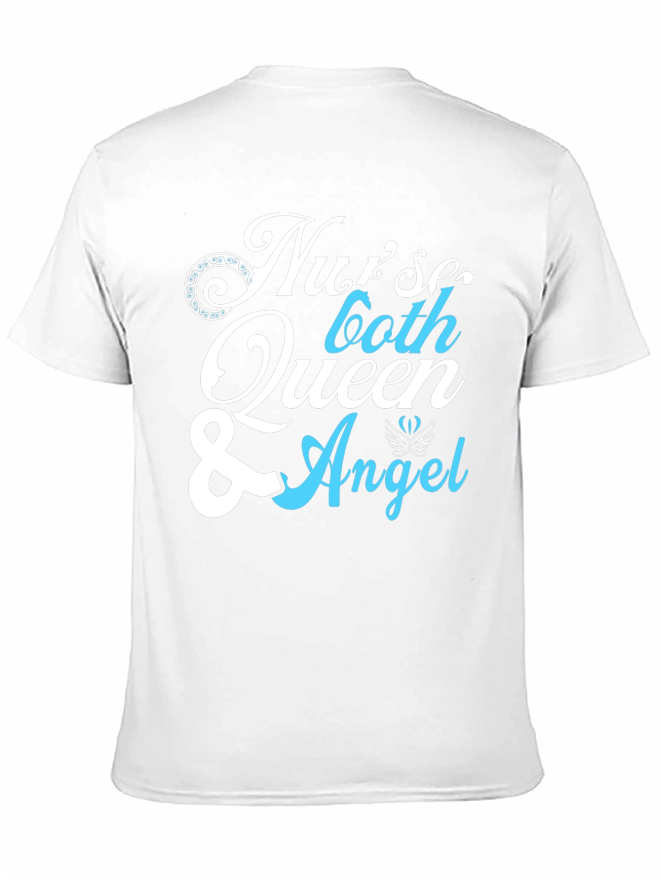 Black Nurse Queen & Angel Graphic T-Shirt - Unisex view 11