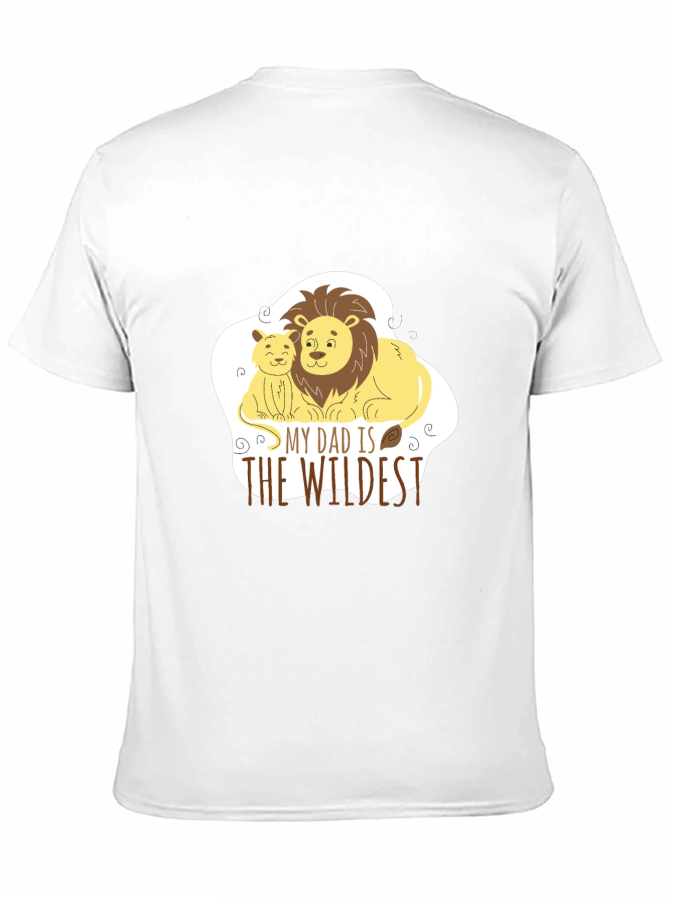Black Dad & Cub Lion Graphic Tee - The Wildest Dad! view 11
