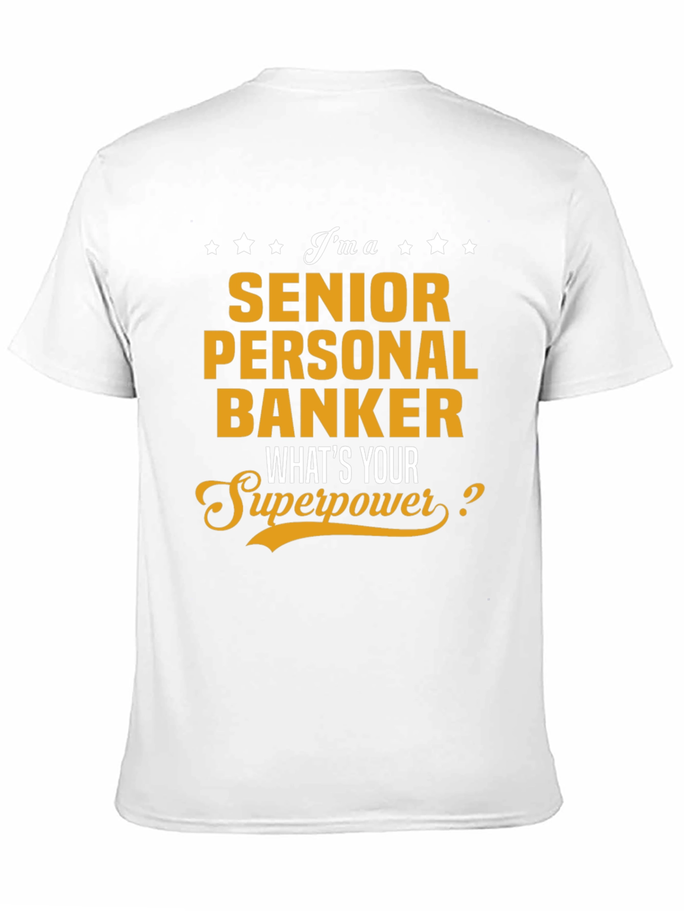 Black Senior Personal Banker T-Shirt - Superpower Tee view 11