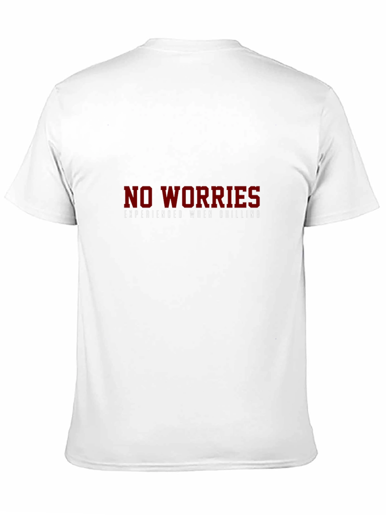 Black No Worries Chilling Black T-Shirt view 11