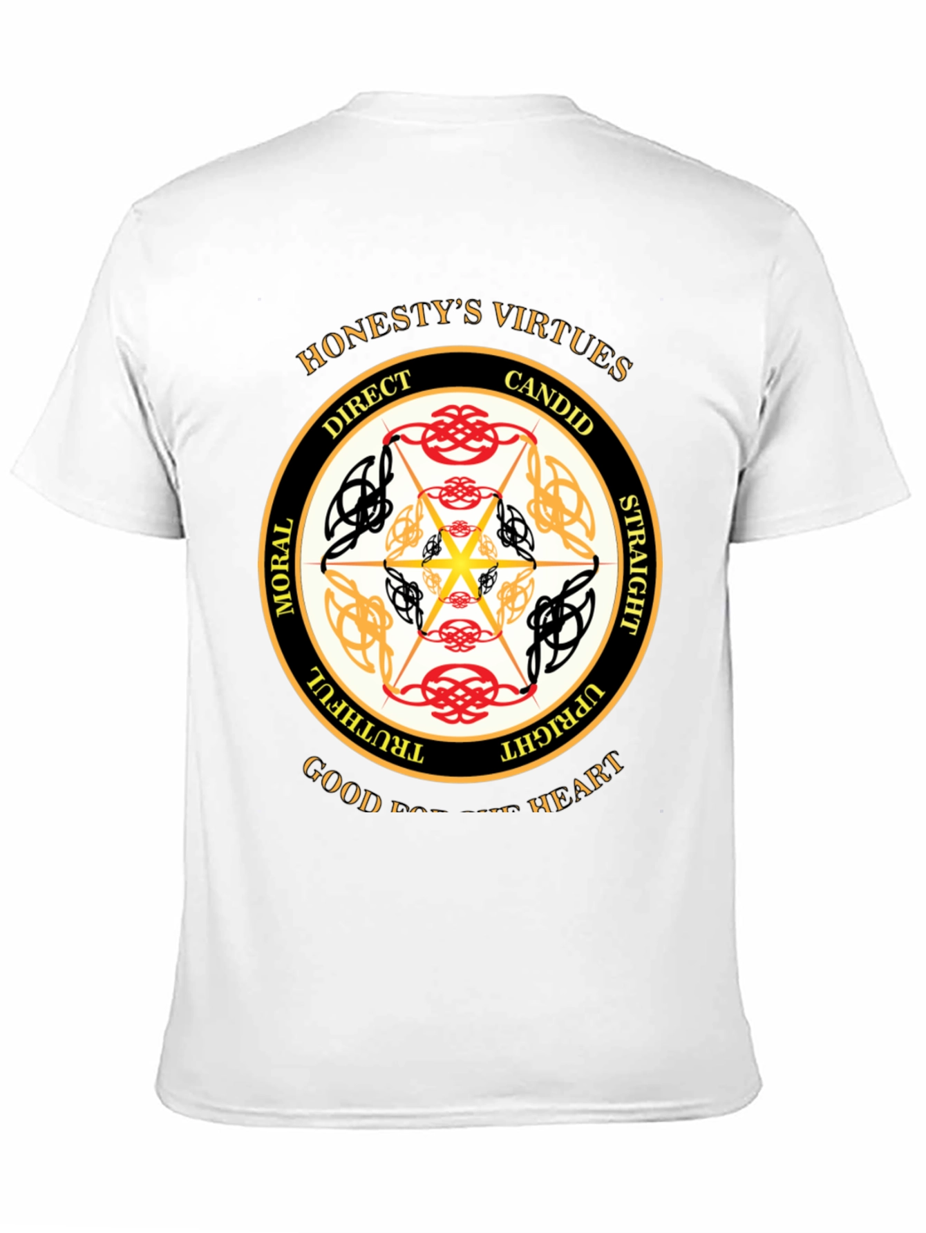 Black Honesty's Virtues Graphic Tee - Moral Upright Shirt view 11