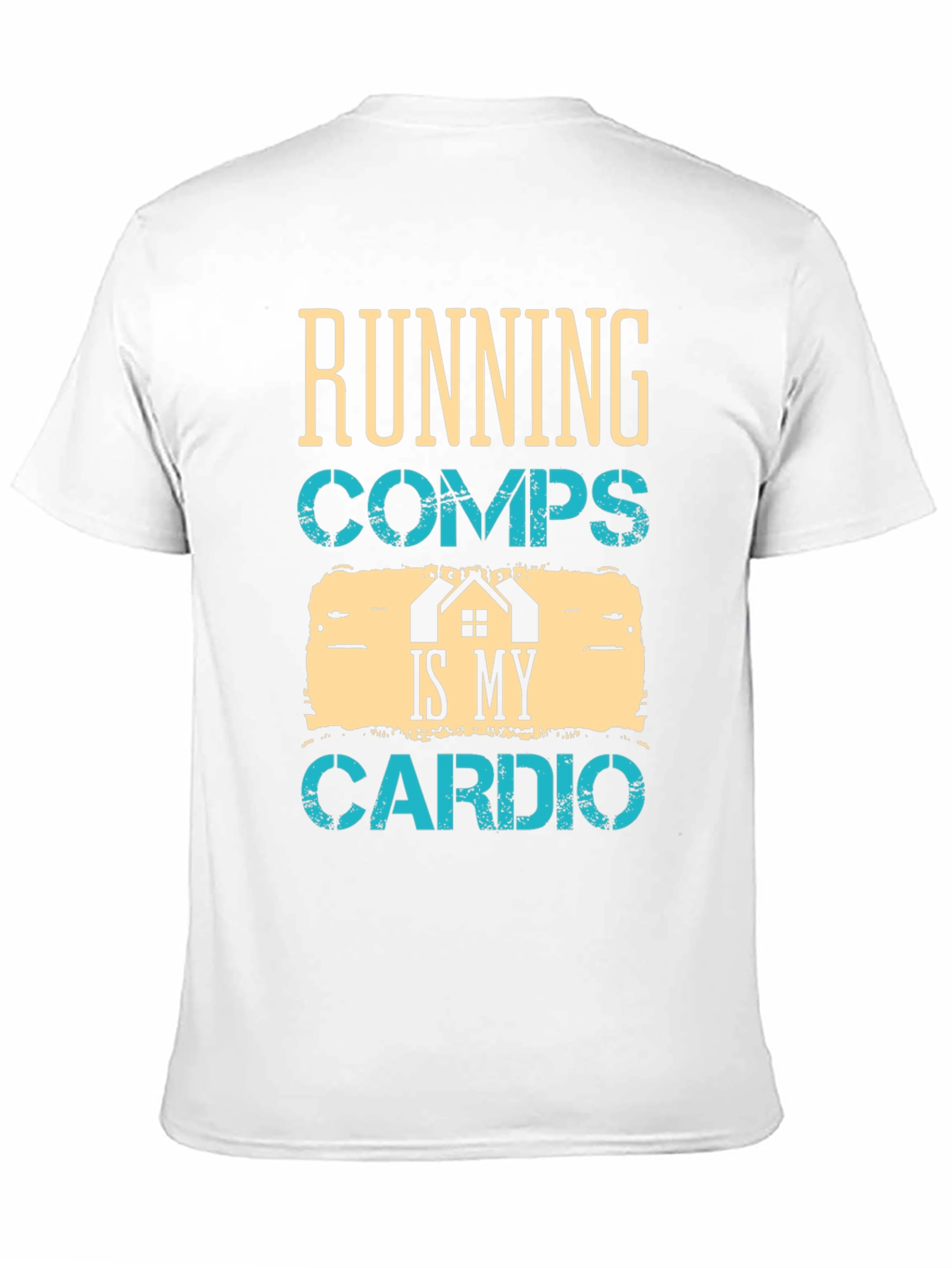 Black Running Comps Is My Cardio Graphic T-Shirt view 11
