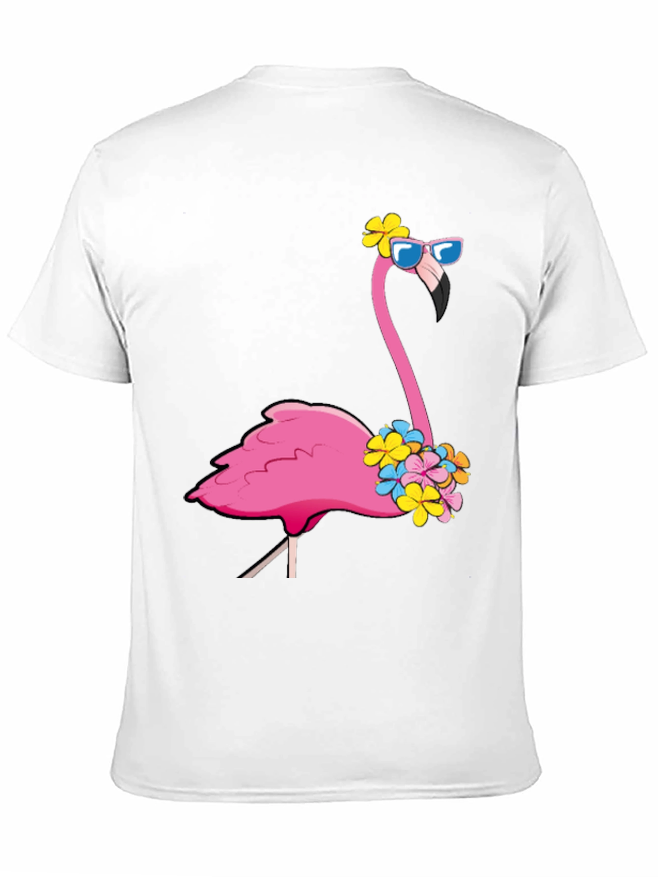 Black Cool Flamingo T-Shirt - Summer Vibes view 11