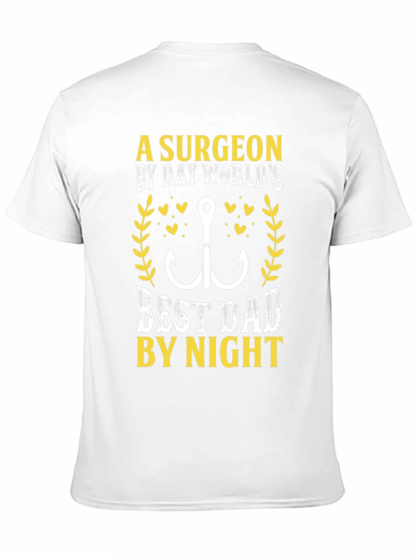 Black Surgeon Dad T-Shirt - Fishing Hook Graphic Novelty Tee view 11