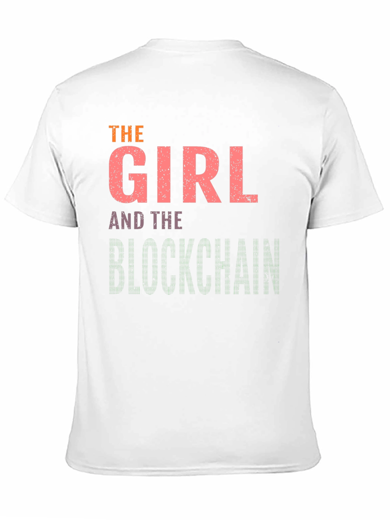 Black The Girl and the Blockchain Black T-Shirt view 11