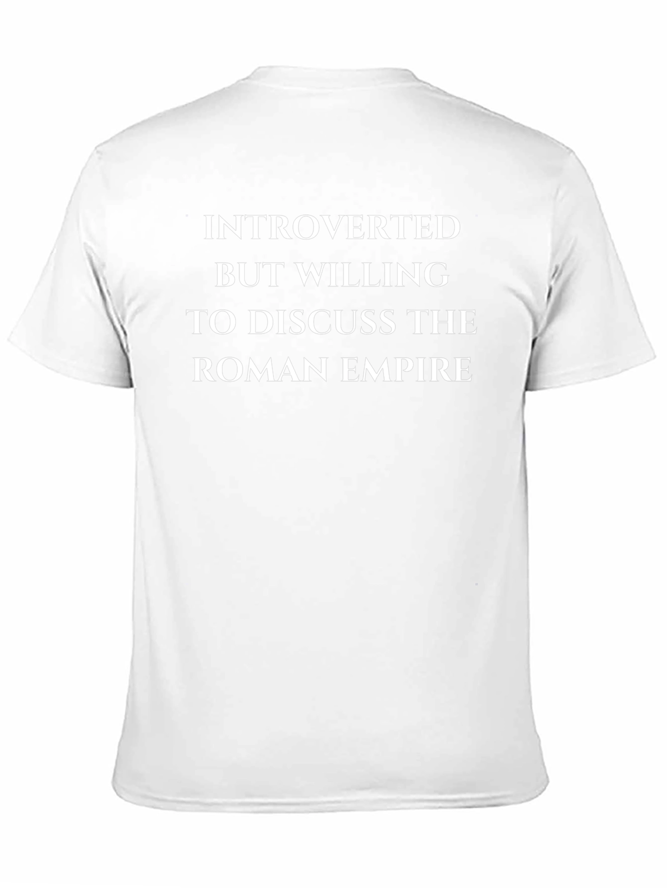 Black Introverted Roman Empire T-Shirt - Black Cotton Tee view 11