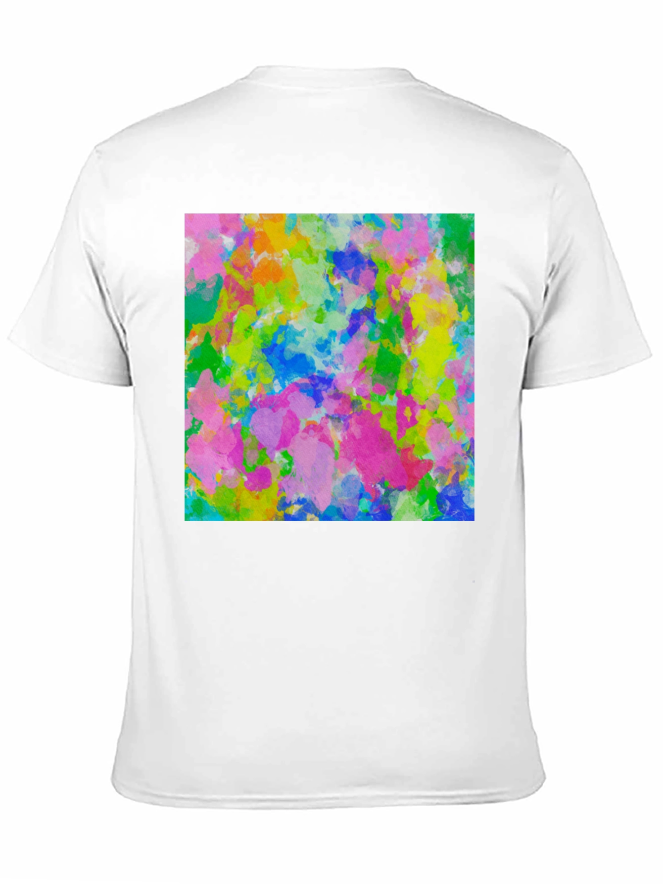 Black Abstract Art Print Black T-Shirt view 11