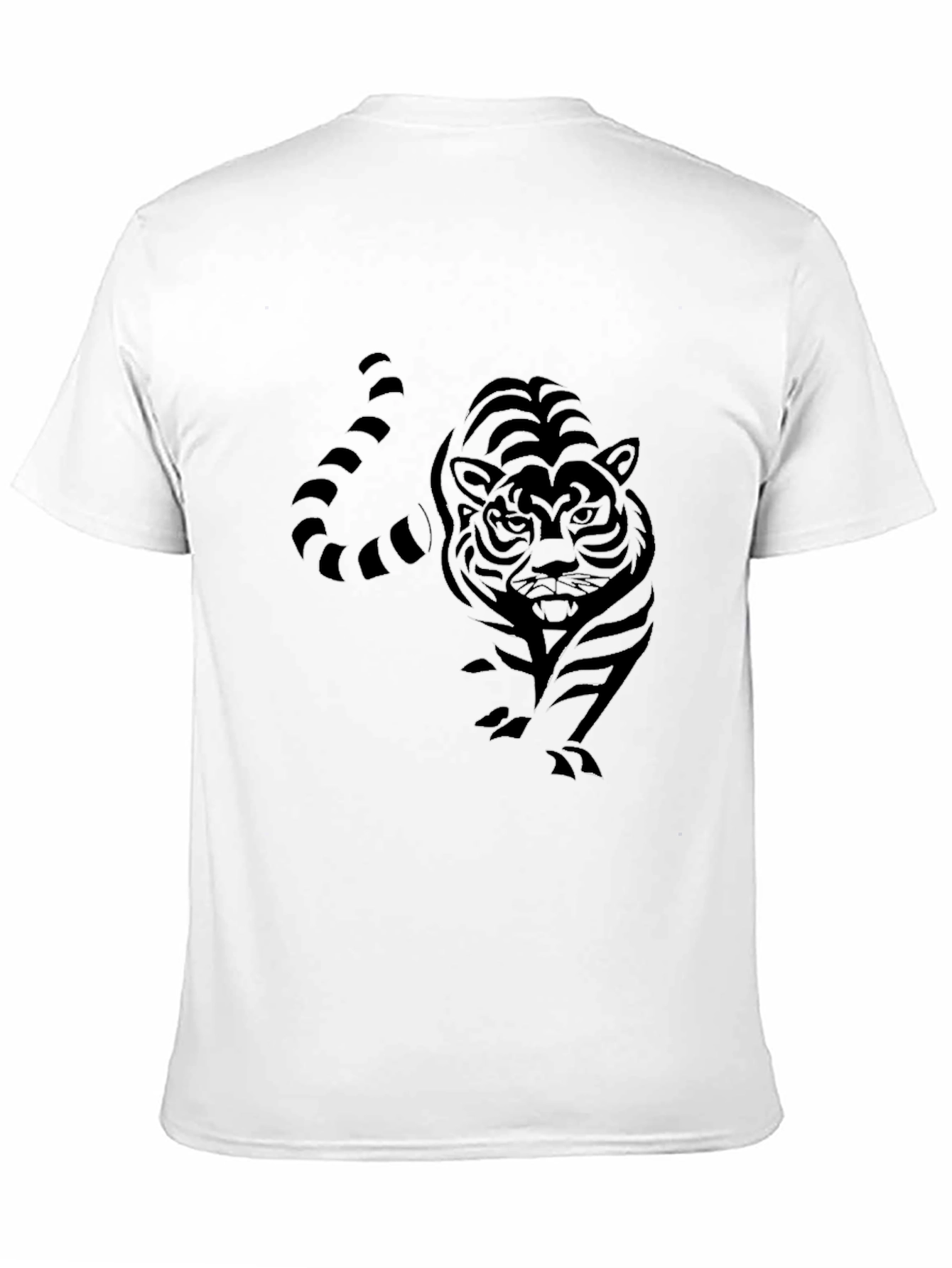 Black Black Tiger Graphic Tee - Men's Fashion view 11