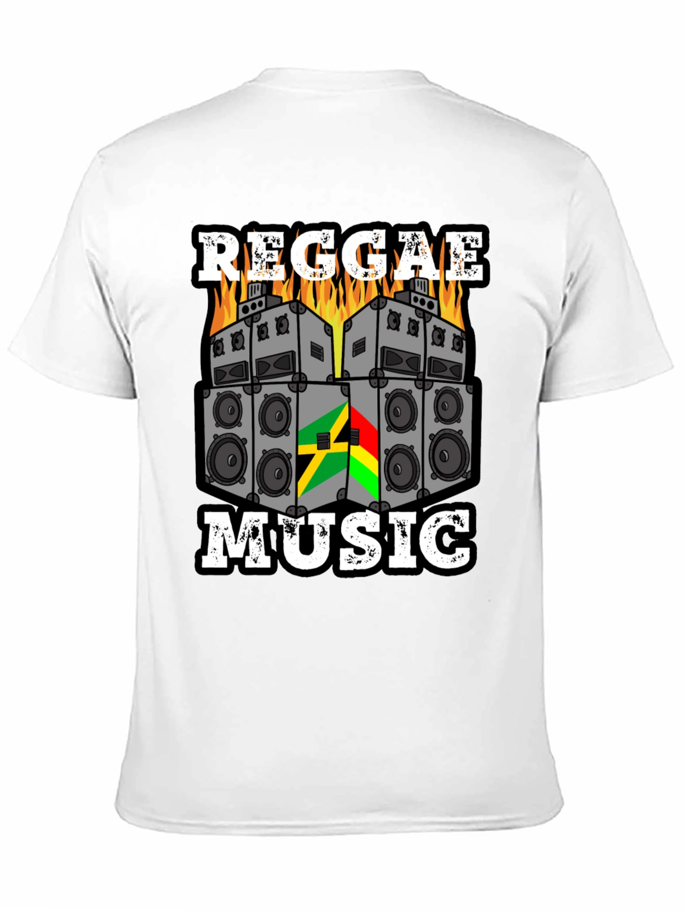 Black Reggae Music Graphic Tee - Black Cotton view 11