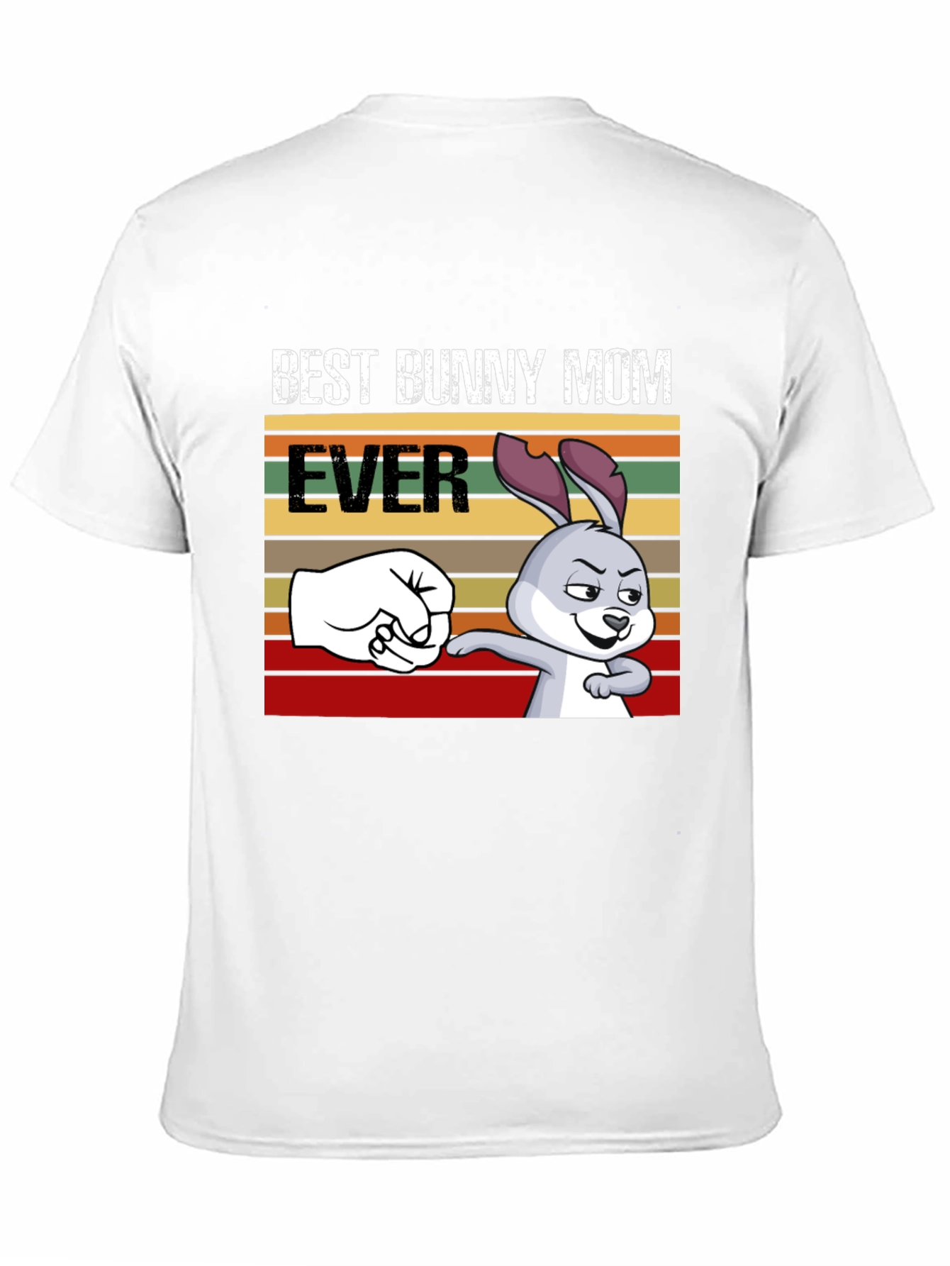 Black Best Bunny Mom Ever T-Shirt, Fun Easter Tee view 11