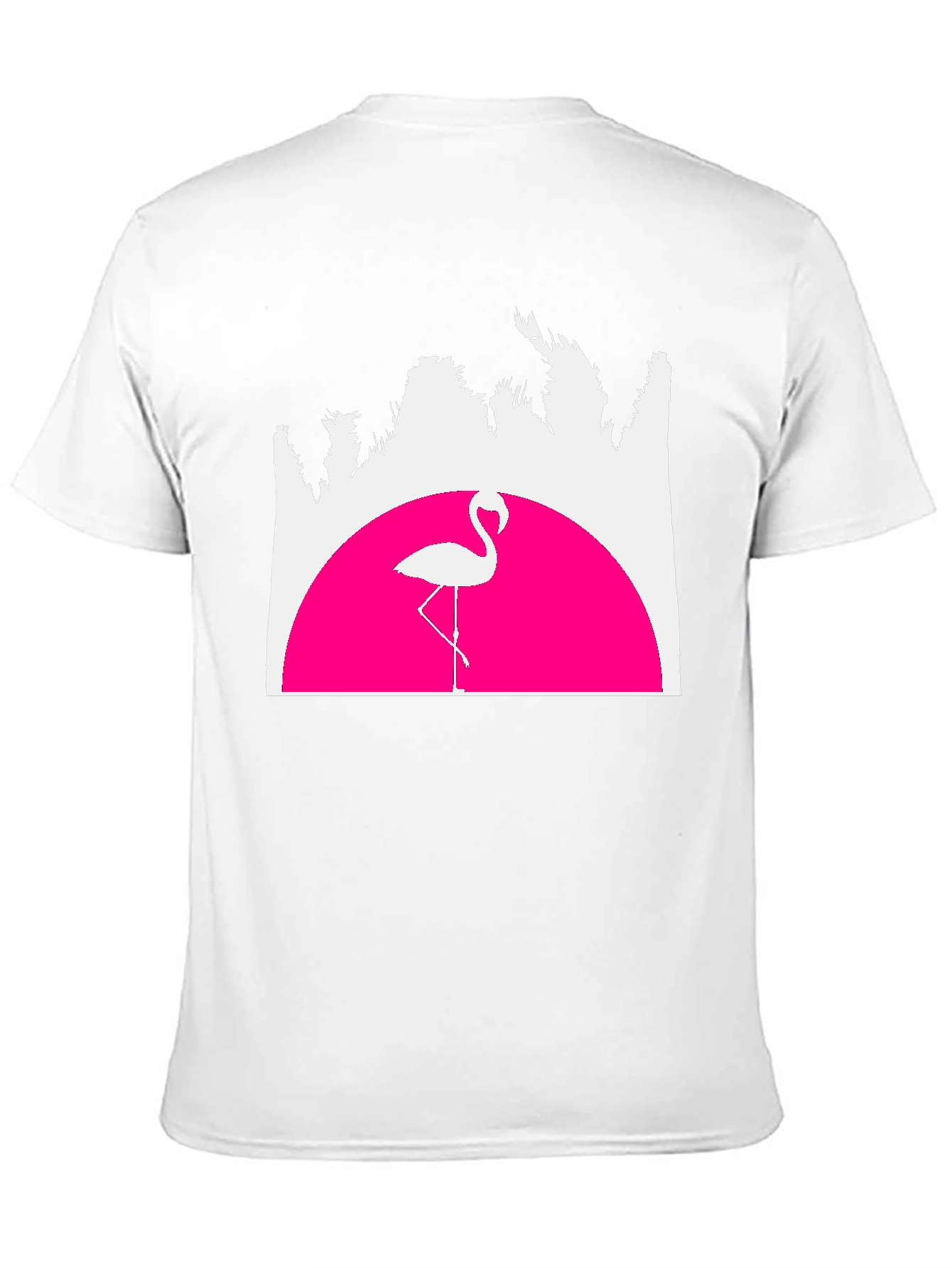 Black Retro Flamingo T-Shirt - Sunset Graphic Tee view 11