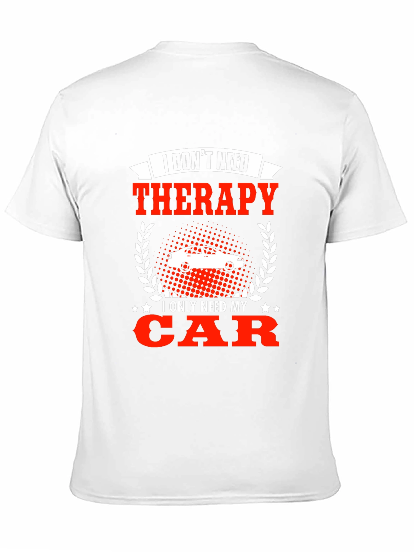 Black Funny Car Lover T-Shirt - Therapy Alternative view 11