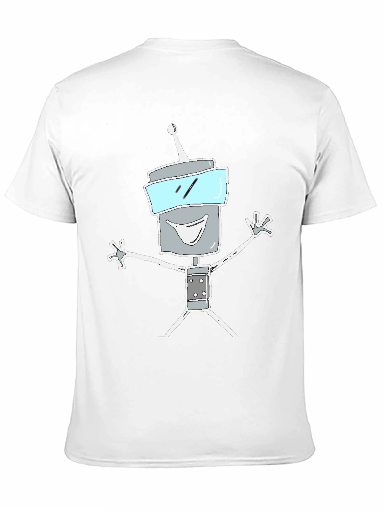 Black Robot Graphic Tee - Funky Casual Style view 11