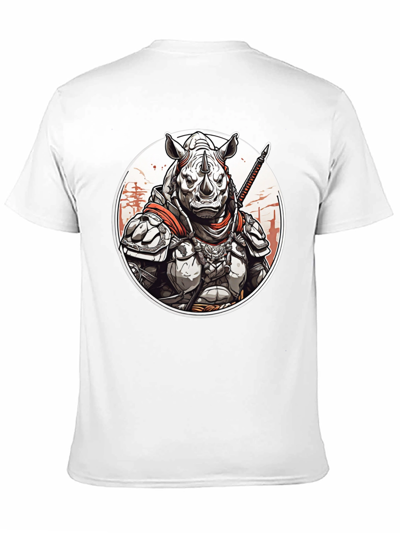 Black Rhino Samurai Graphic Tee - Black Cotton Blend view 11