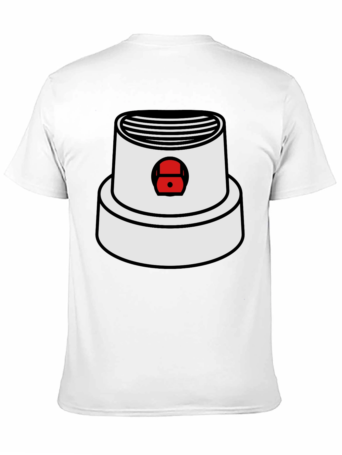 Black Spray Paint Cap Graphic Tee view 11