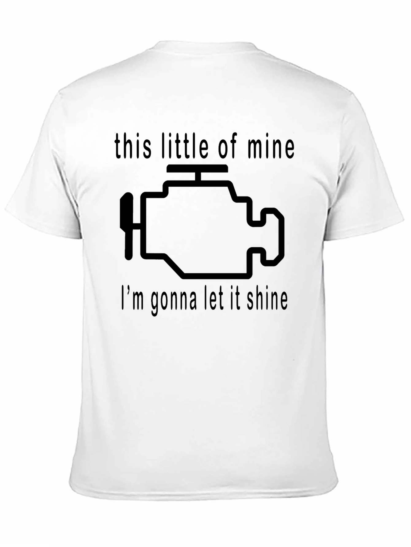 Black Check Engine Tee - This Little Light of Mine T-Shirt view 11