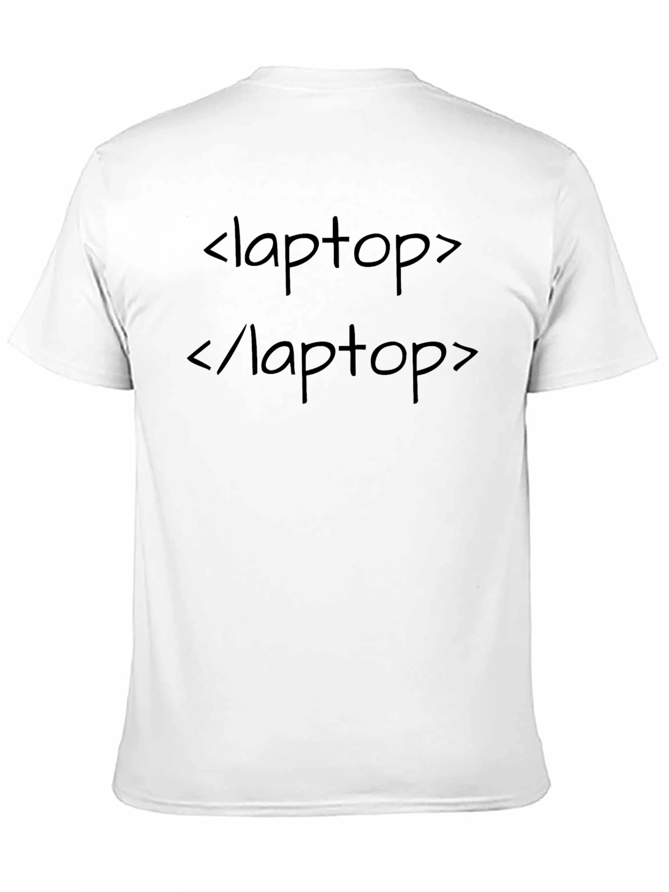 Black Laptop HTML Tag T-Shirt - Coding Gift view 11