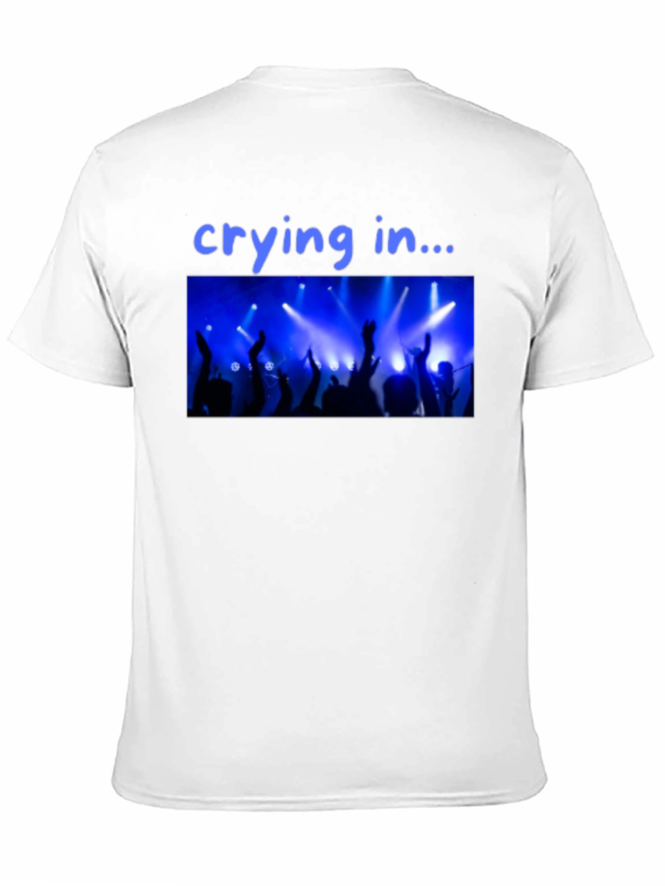 Black Crying in Concert T-Shirt - Black Crew Neck Graphic Tee view 11