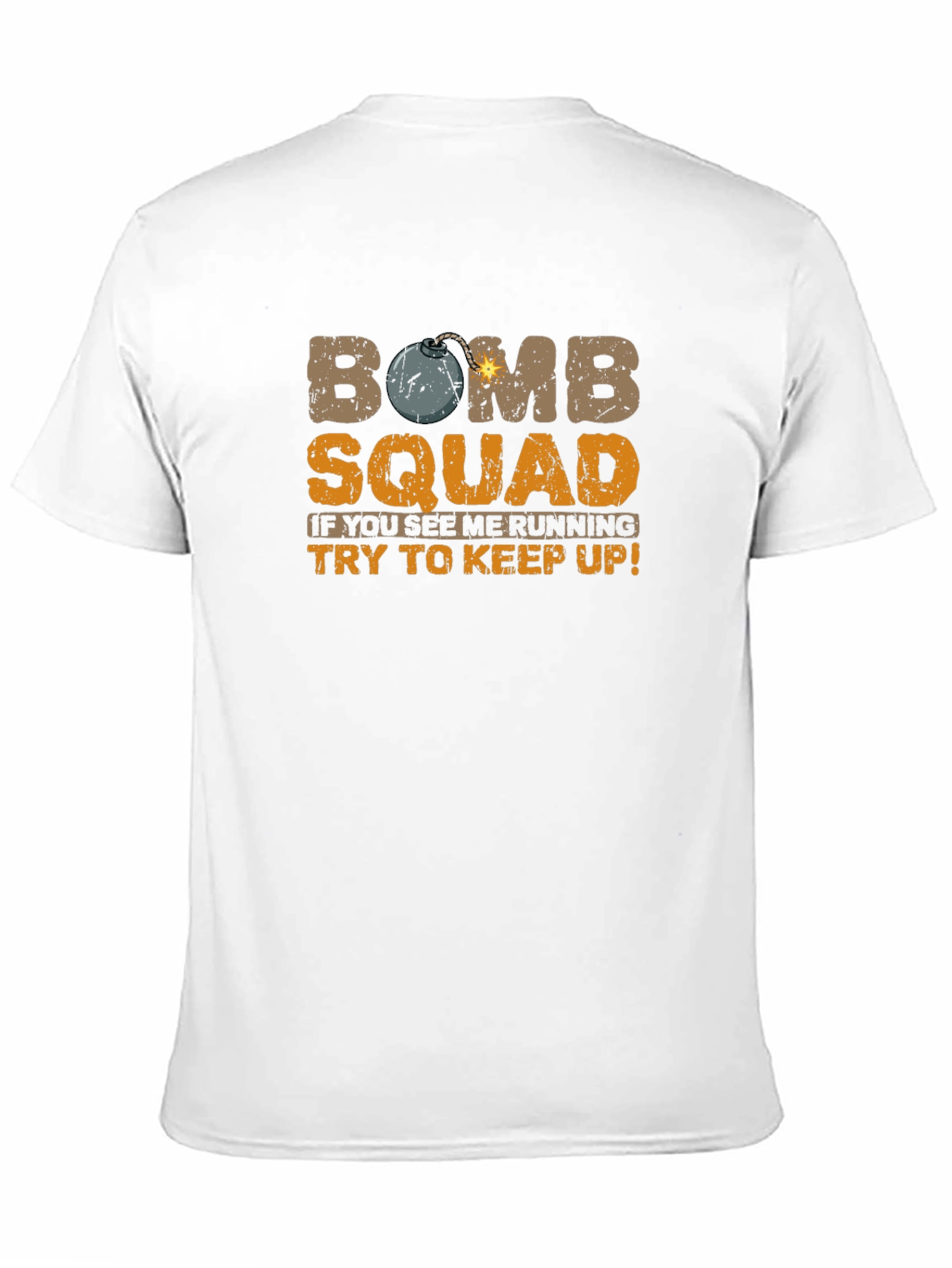 Black Bomb Squad T-Shirt - If You See Me Running! view 11