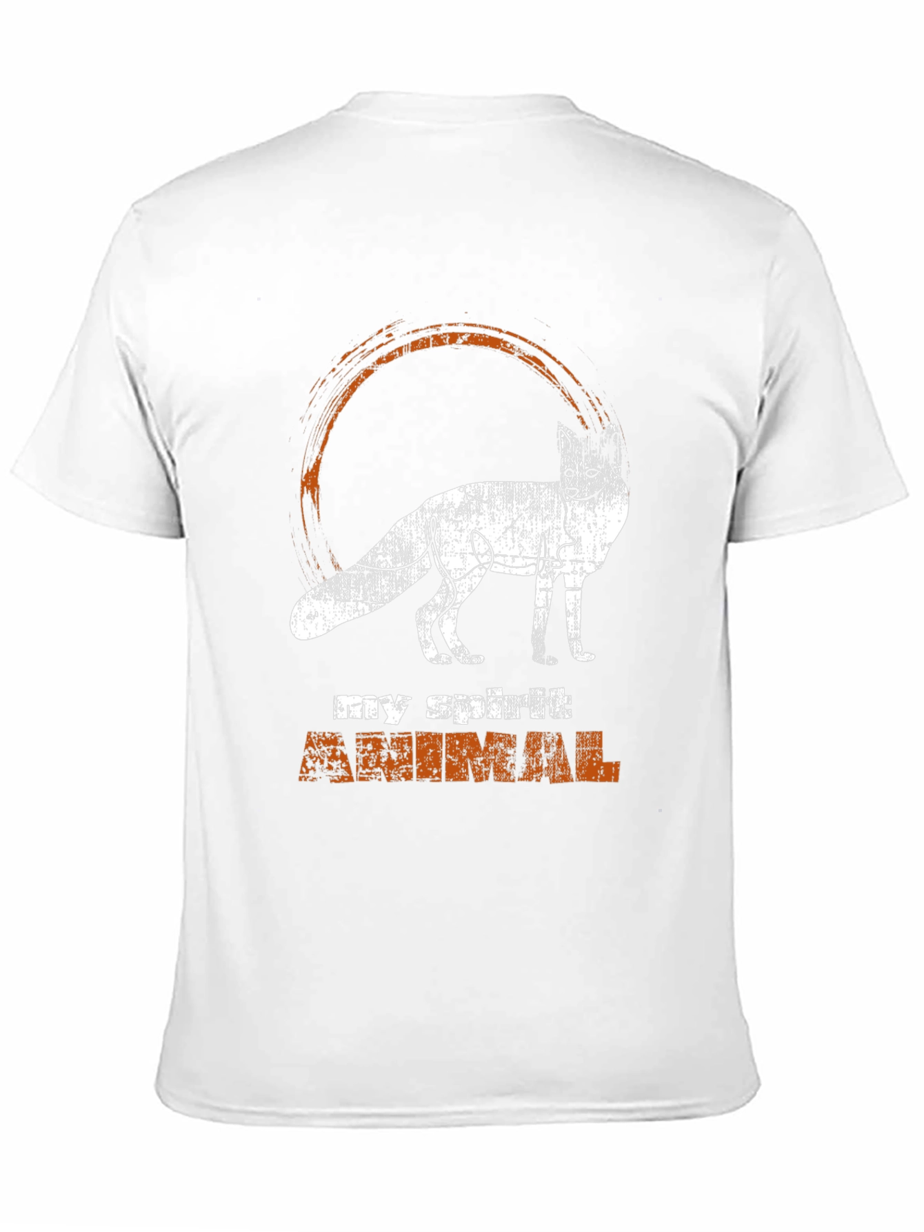 Black Spirit Animal Fox Graphic Tee - Black view 11