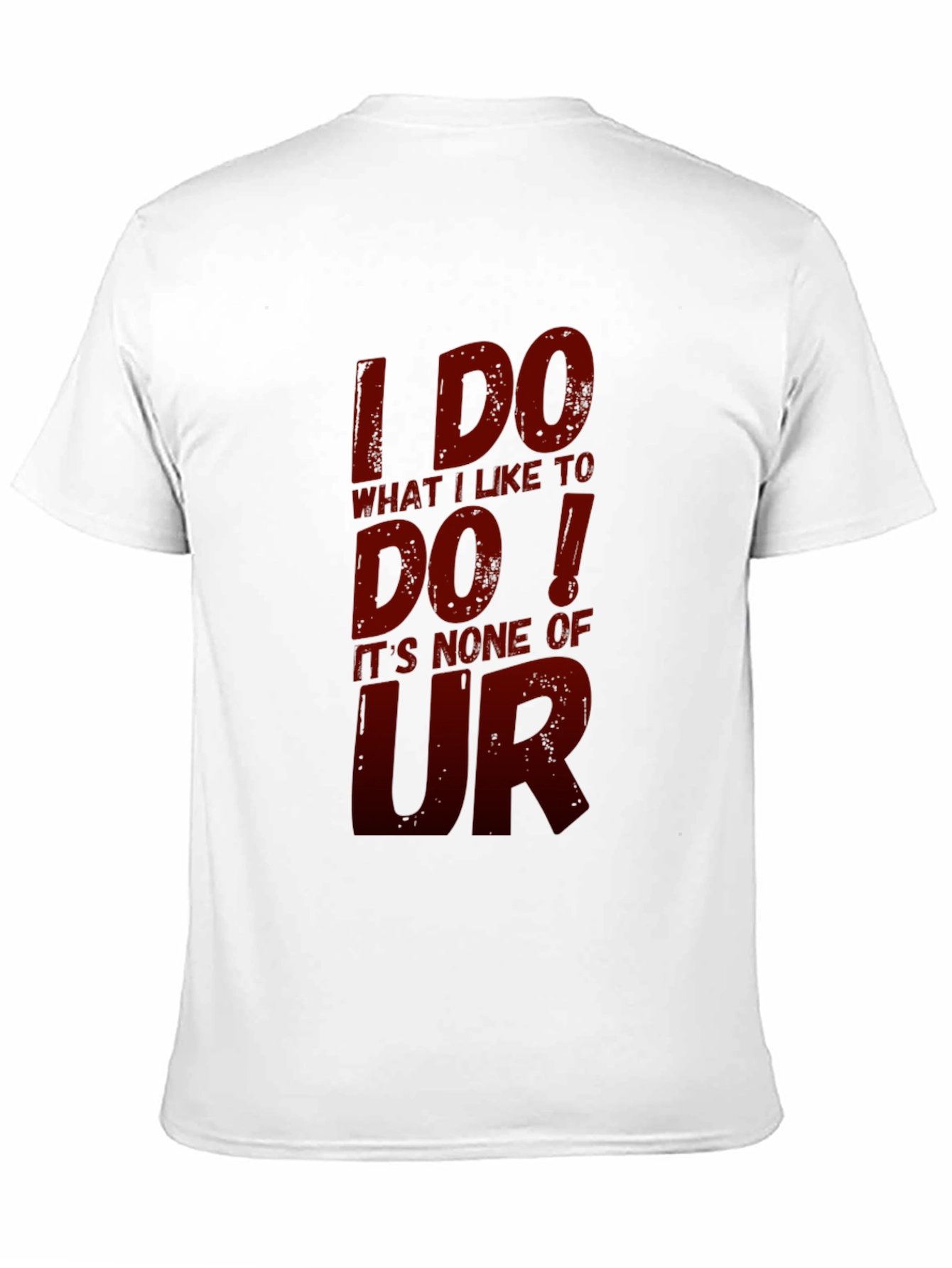 Black I DO What I Like Graphic Tee - Black Casual T-Shirt view 11