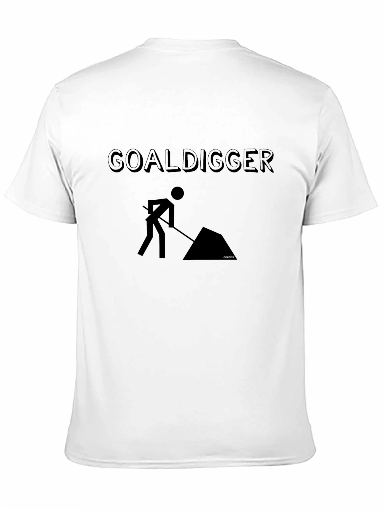 Black Goal Digger Black T-Shirt - Humorous Graphic Tee view 11
