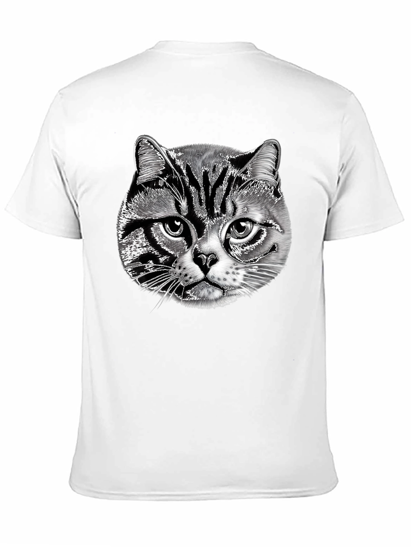Black Cool Cat Graphic Black T-Shirt view 11