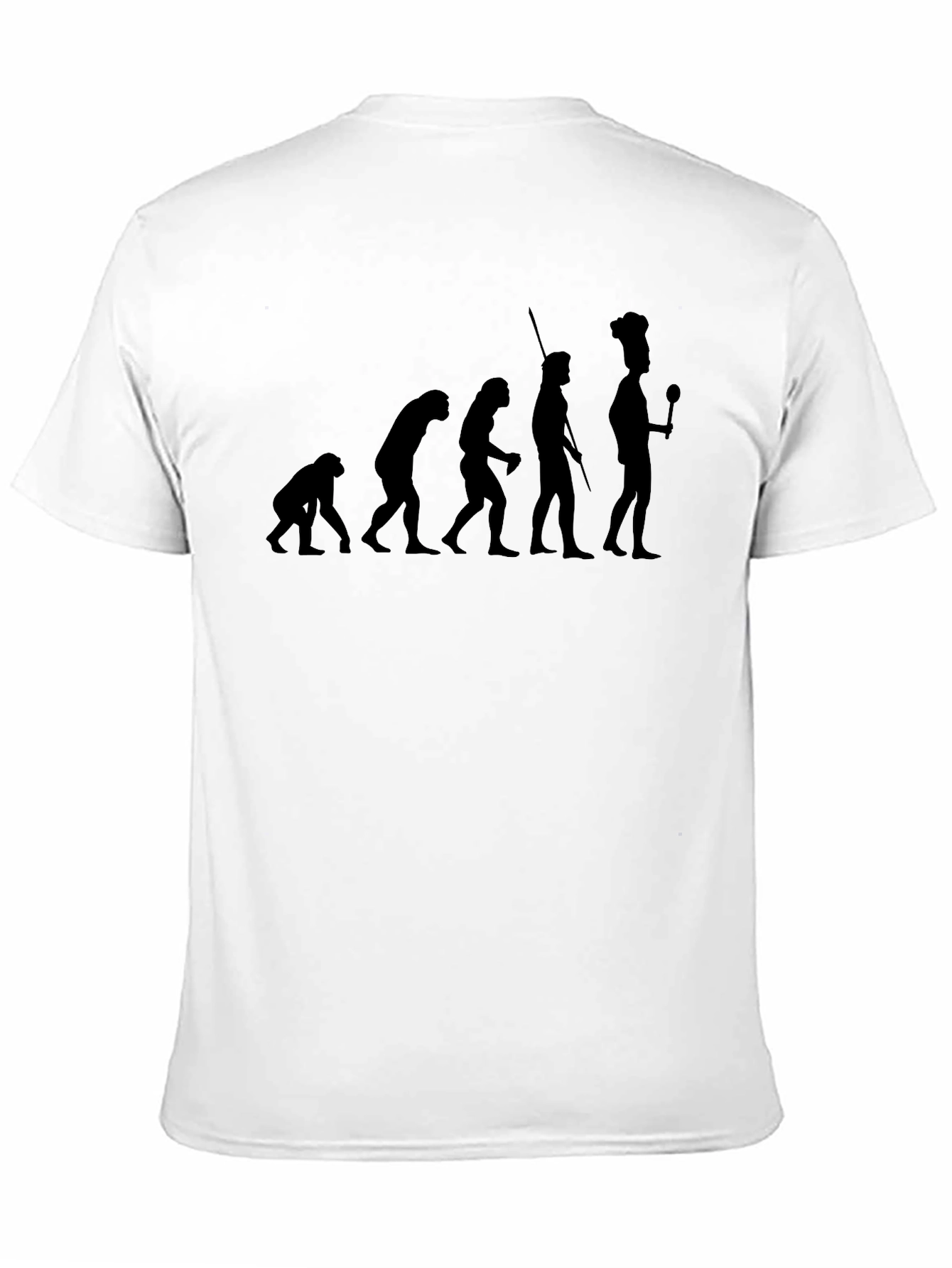 Black Chef Evolution T-Shirt - Funny Cooking Tee view 11