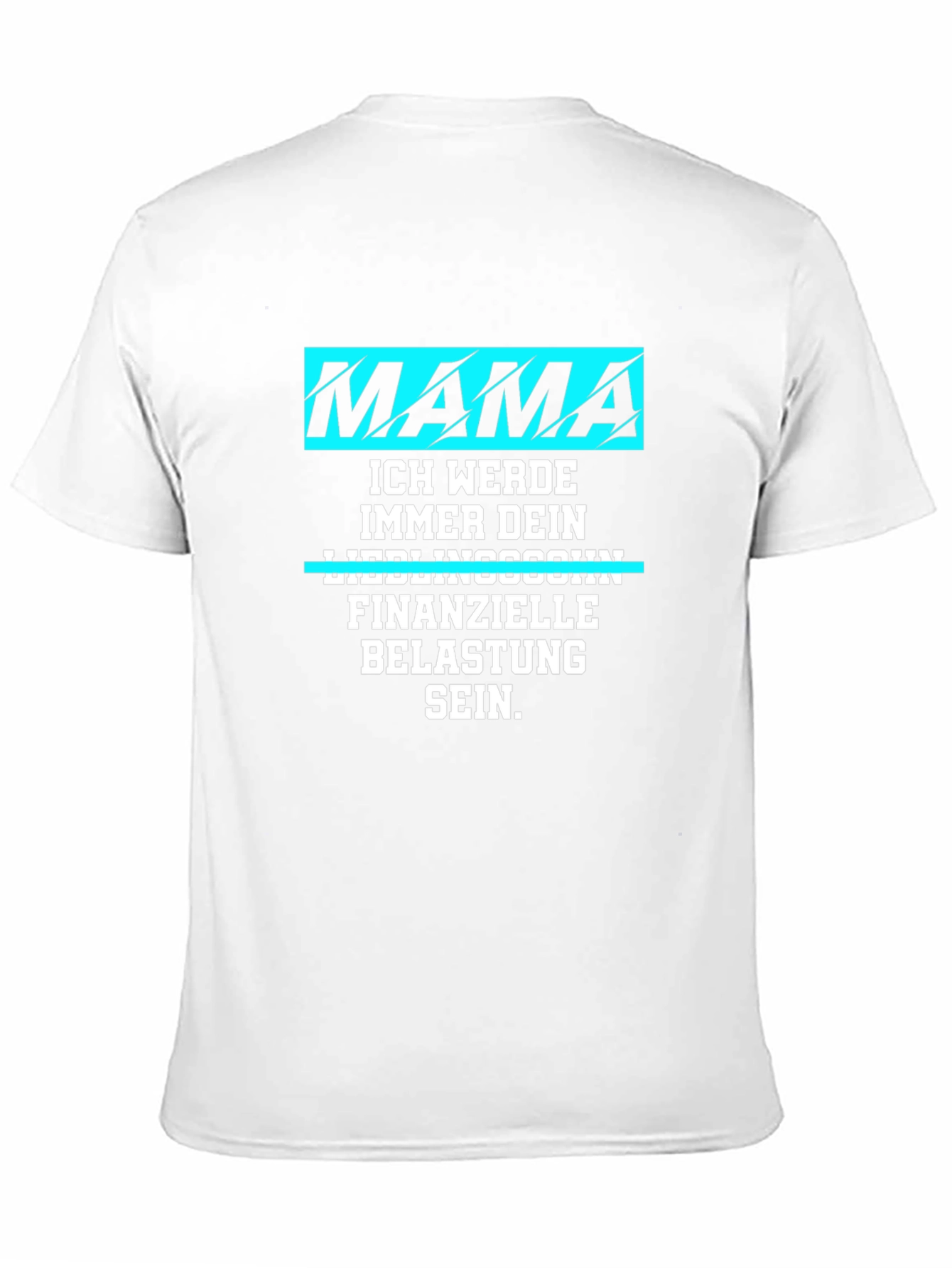 Black Mama's Boy T-Shirt: Funny German Saying view 11