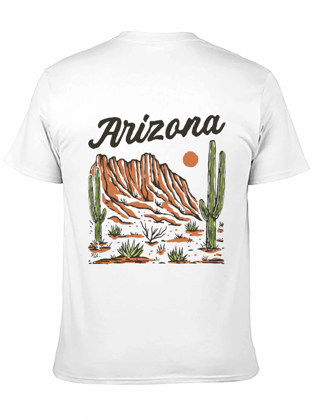 Black Arizona Desert Graphic T-Shirt view 11