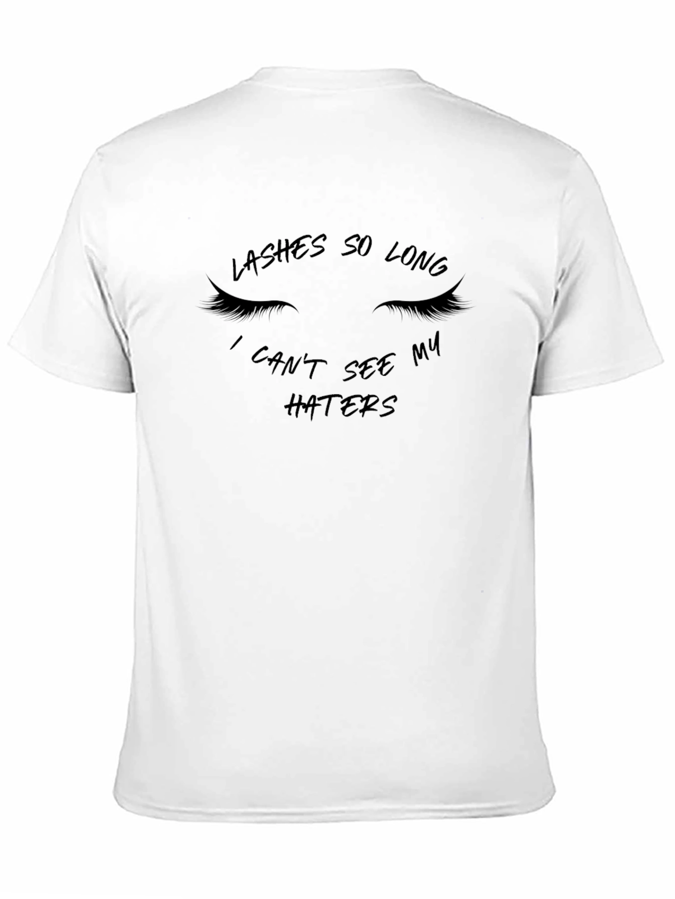 Black Lashes So Long Graphic Tee - Sarcastic Fashion view 11