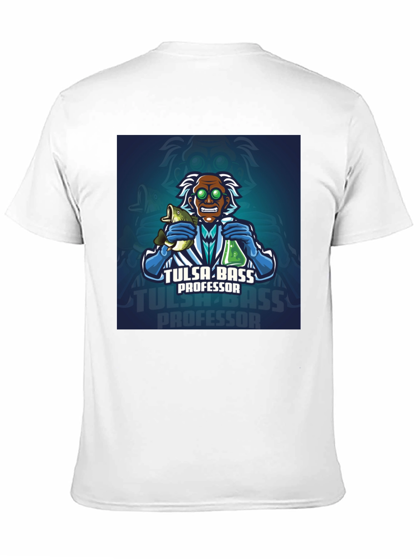 Black Tulsa Bass Professor Graphic T-Shirt view 11