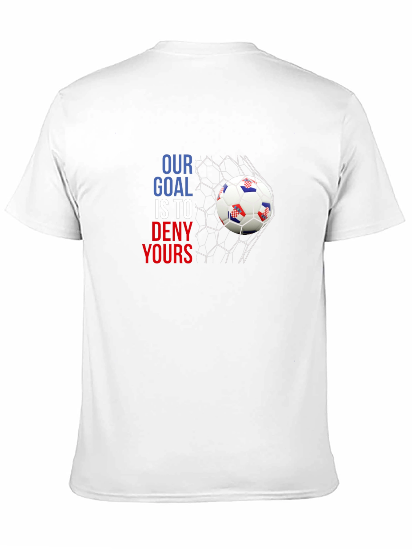 Black Croatian Soccer Goal T-Shirt view 11