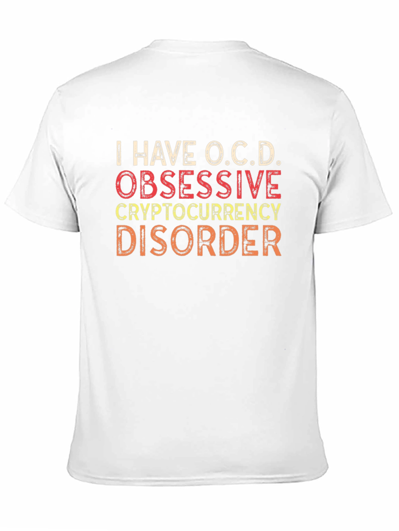 Black O.C.D. Cryptocurrency Disorder Graphic T-Shirt view 11