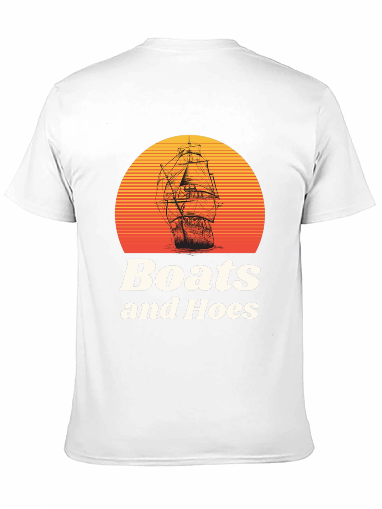 Black Boats and Hoes Graphic T-Shirt view 11