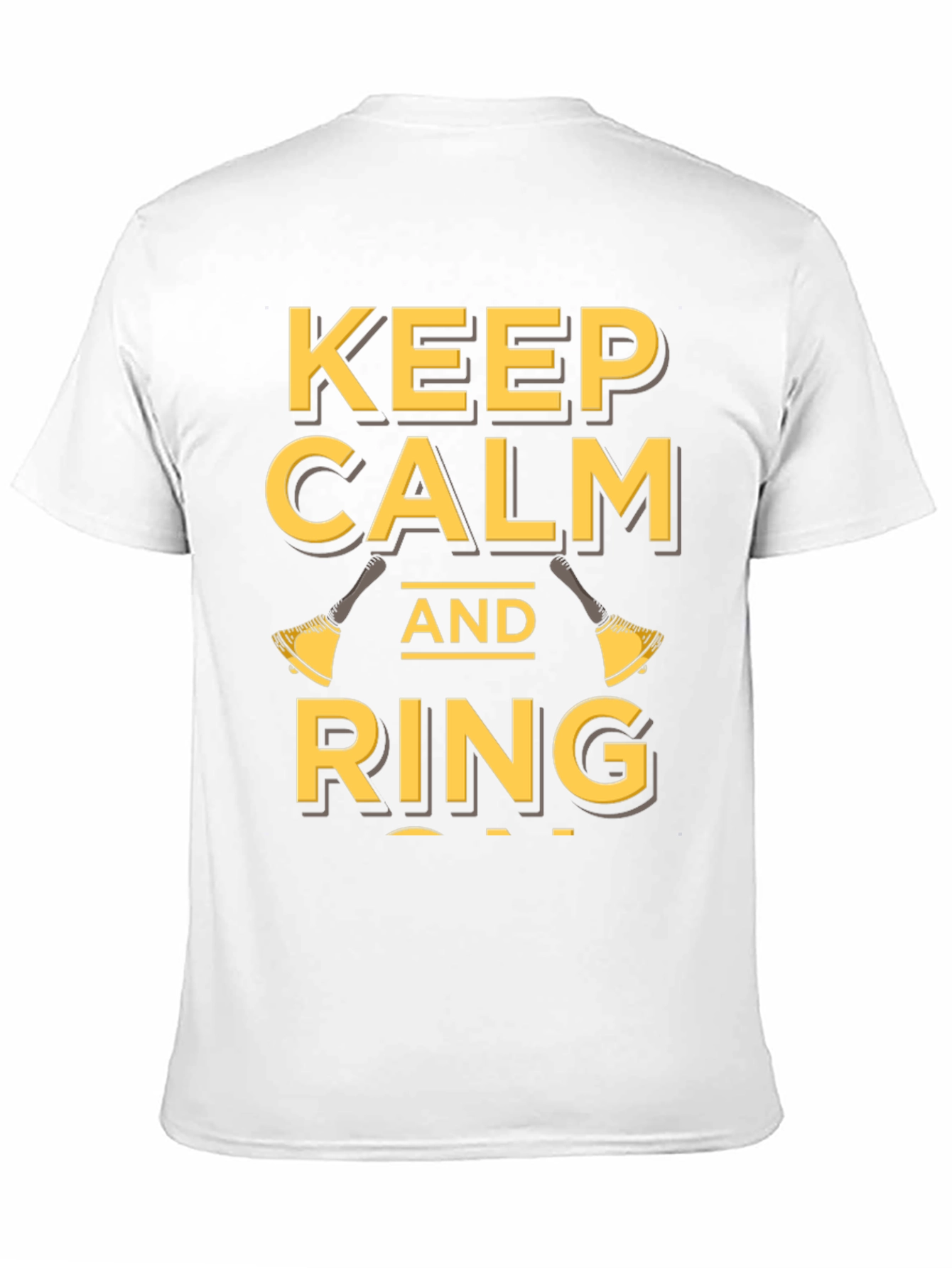 Black Keep Calm and Ring Black T-Shirt view 11