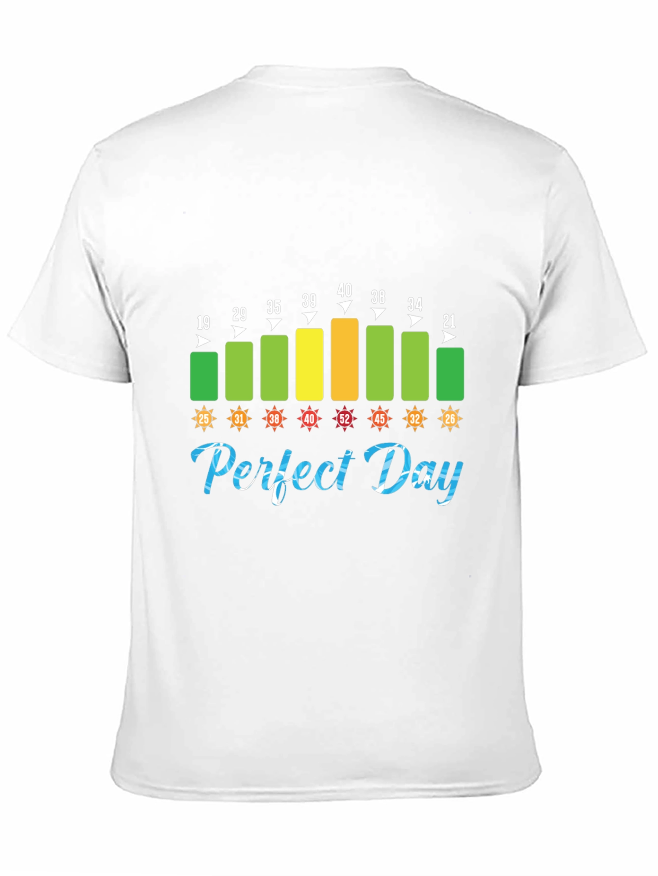 Black Perfect Day Temperature T-Shirt view 11