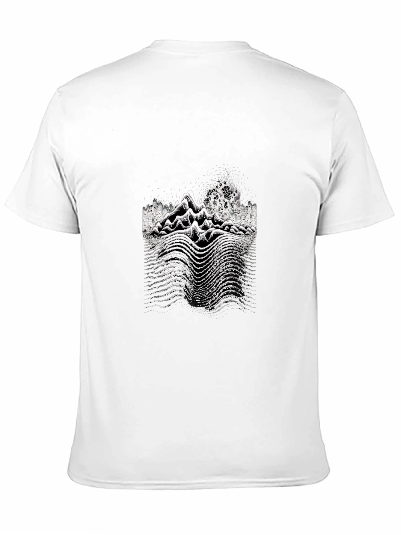 Black Unique Graphic Print Black T-Shirt view 11