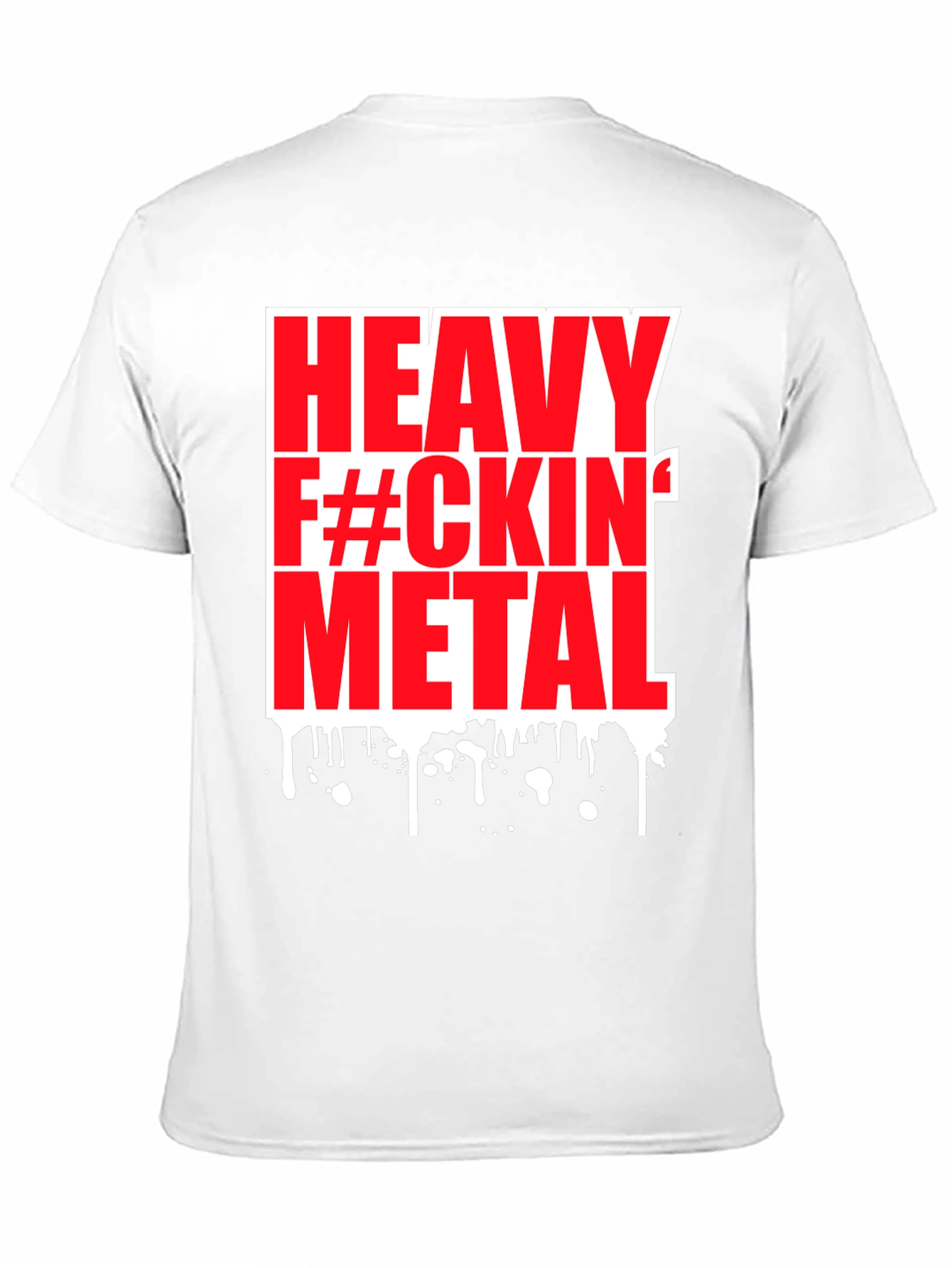 Black Heavy Metal Graphic Tee - Black Cotton T-Shirt view 11